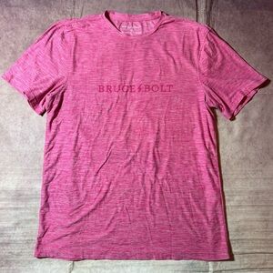 Bruce Bolt Pink Super Soft Short Sleeve Performance T-Shirt Tee MLB Men Sz Small